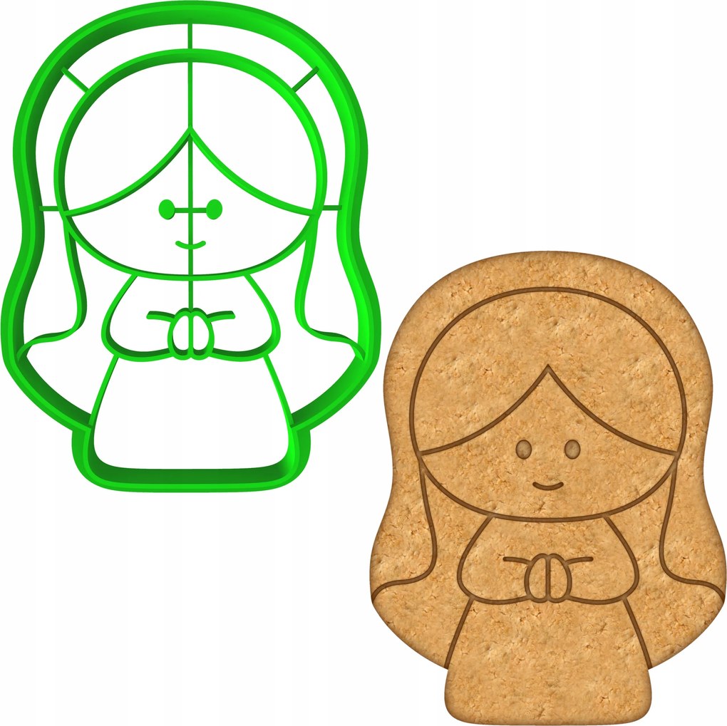 Karácsonyi Mézeskalács Forma Karácsonyra Mária 8cm