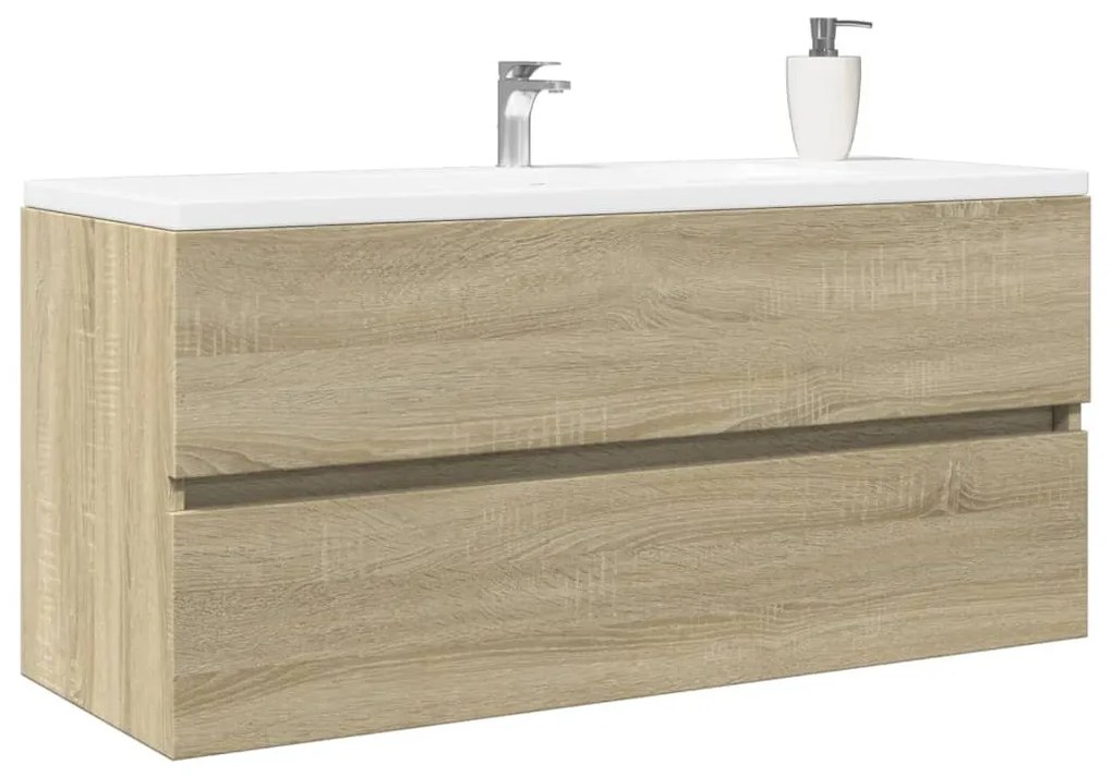 Sonoma tölgy szerelt fa fürdőszobai mosdószekrény 100x38,5x45cm