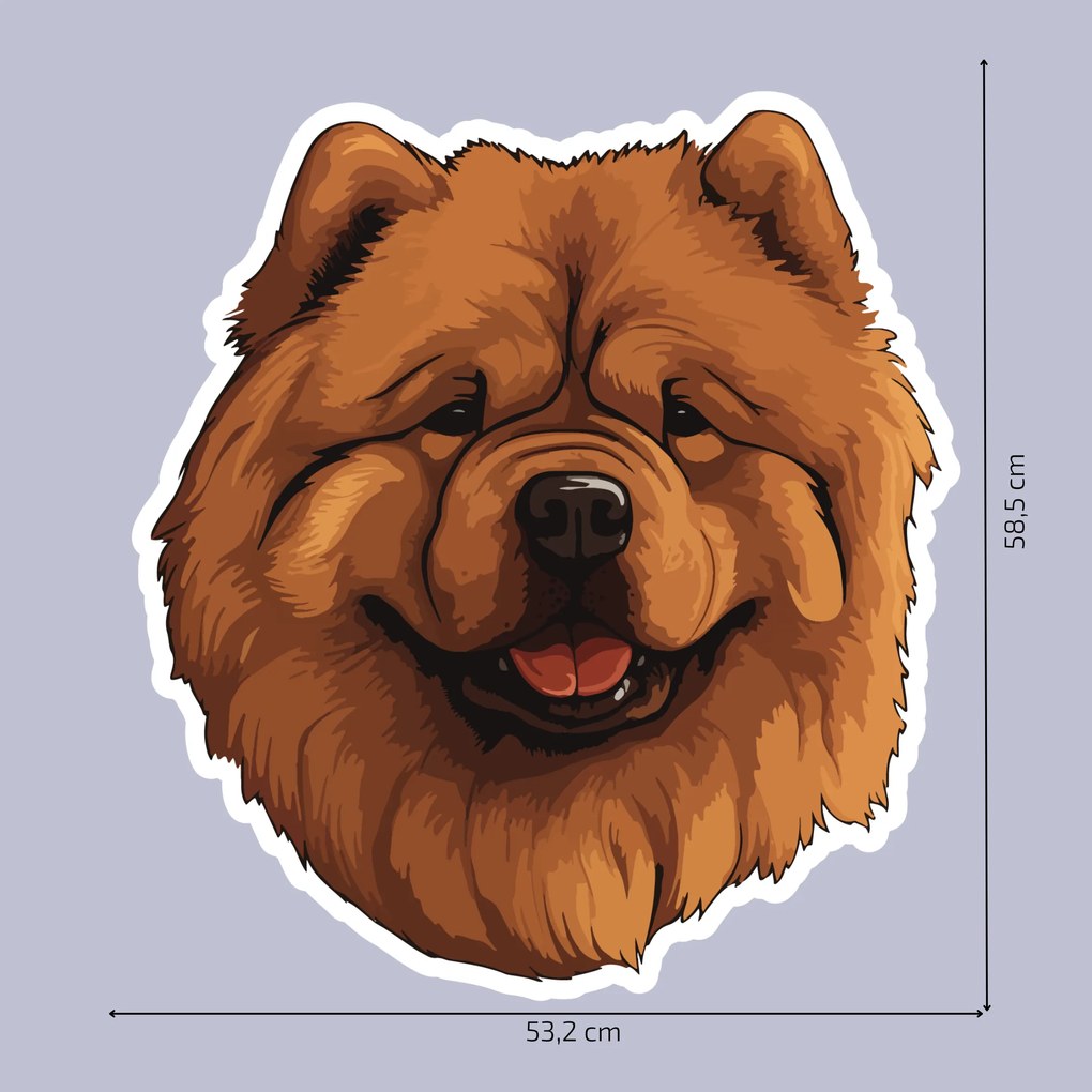 PIPPER. Matrica Chow Chow Méret: 15cm