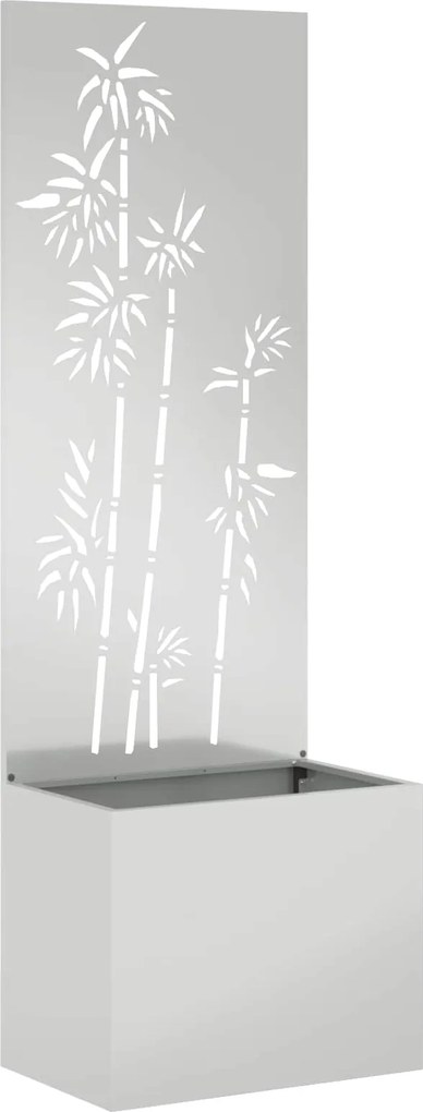 vidaXL Kertvédő vászon Virágos Ezüst 50 x 140 cm Horganyzott acél