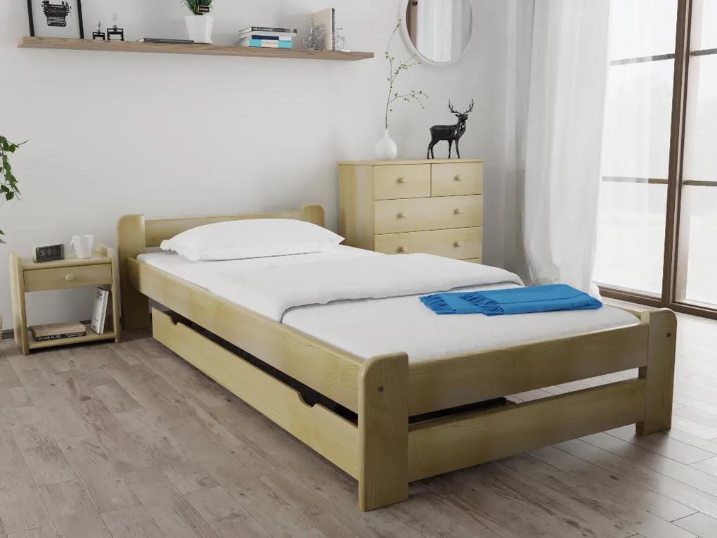Emily ágy 120 x 200 cm, fenyőfa Ágyrács: Lamellás ágyrács, Matrac: Deluxe 10 cm matrac