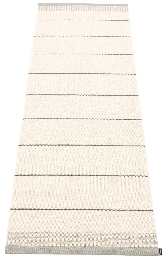 Világosszürke-krémszínű kültéri-beltéri futószőnyeg 60x200 cm Belle Warm Grey – Pappelina