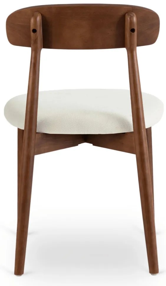 Krzesło ALVIN Orzech/Beż