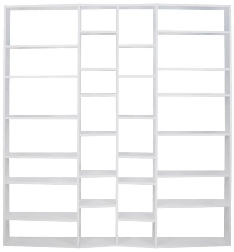 Fehér könyvespolc 214x224 cm Valsa – TemaHome