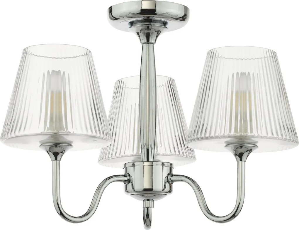 Dar Lighting modern mennyezeti lámpa rimaz csiszolt króm darrim5350