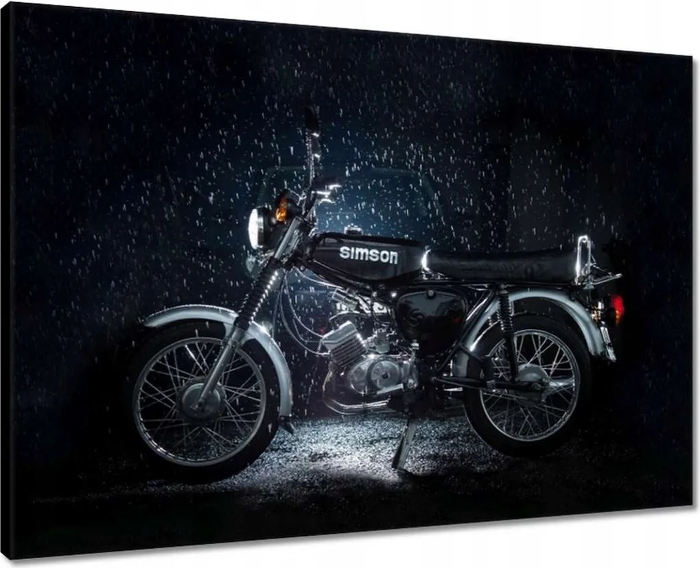 Vászonkép 70x50 Simson S51 Négysebességes Simson négyes dupla