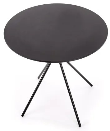 HOMORA fekete étkezőasztal