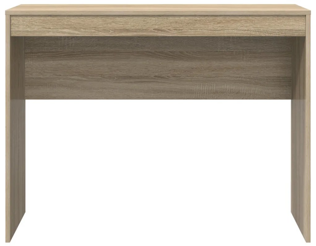 vidaXL Íróasztal Sonoma tölgy Mérnökileg kezelt fa 100 x 40 x 76 cm