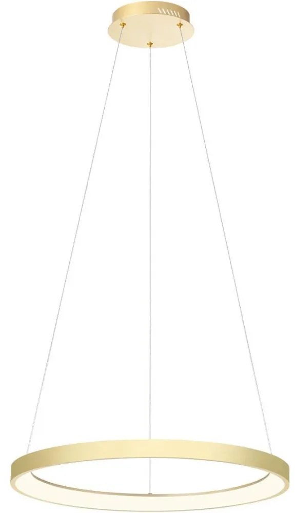 Redo 01-2673-LED Dimmelhető csillár zsinóron ICONIC LED/50W/230V átm. 58 cm arany