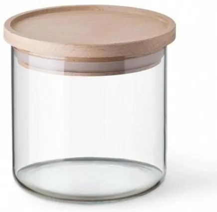 Simax 5162 üvegdoboz fa fedéllel, 0,5 l