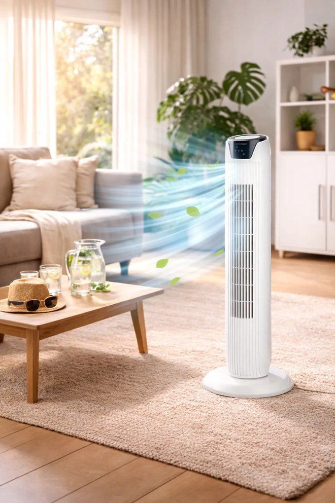 Concept VS5100 oszlopos ventilátor, fehér
