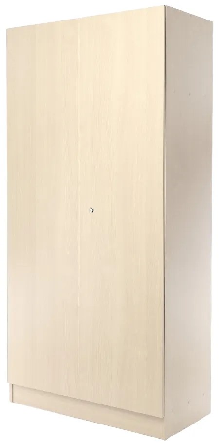 Visio fa szekrény, 90 x 45 x 185 cm, hengerzár, juhar