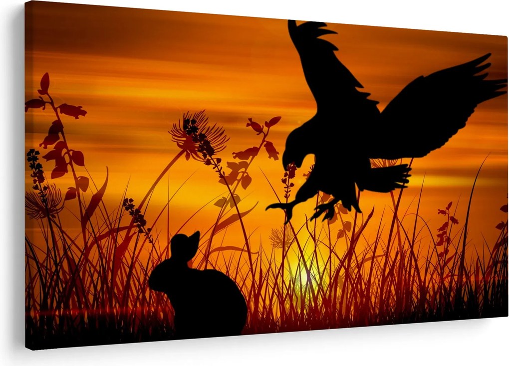 A ragadozó sziluettjének képe (90x60 cm)