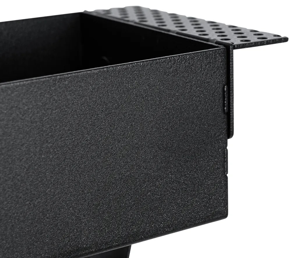 6 db-os süllyesztett spotlámpa szett fekete GU10 70 mm 2 fényű, szegély nélküli - Oneon