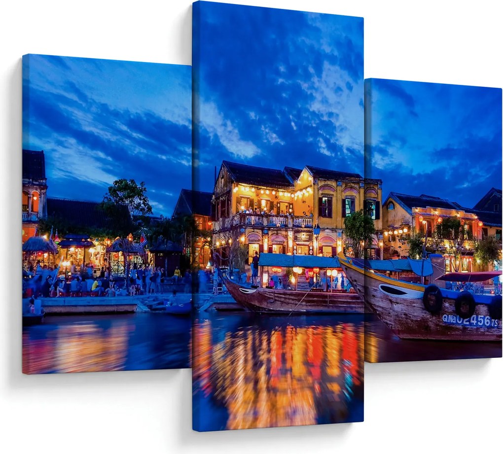 Egy kép Hoi An éjszakai városáról, Vietnam (90x60 cm)