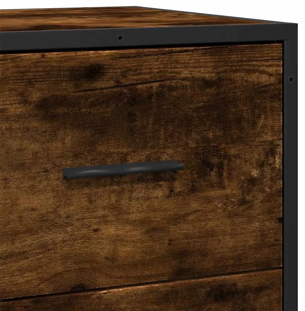 komód füstölt tölgy 68x35x76 cm Gépelt fa