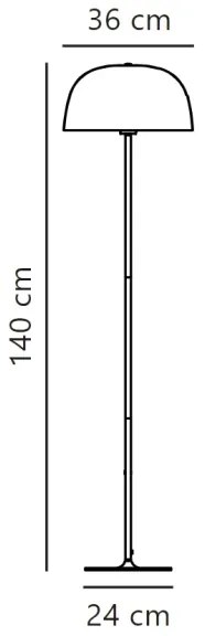 Nordlux - Állólámpa CERA 1xE27/60W/230V arany