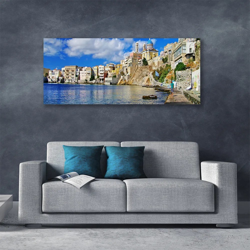 Vászonkép falra Sea város építészet 100x50 cm