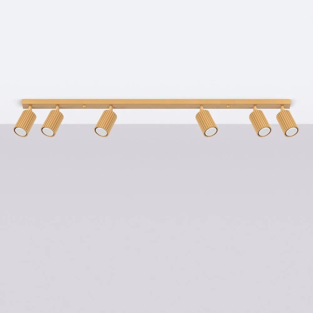Aranyszínű spotlámpa 6,5x117 cm Gleam – Sollux