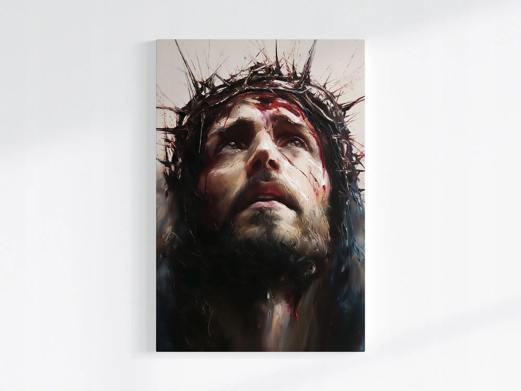 Vászonkép Canvas Jézus Krisztus Töviskorona Szenvedély 40x60