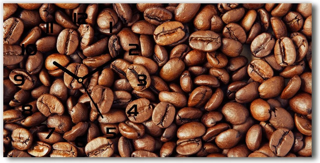 Modern falióra, üveg Kávébab 60x30