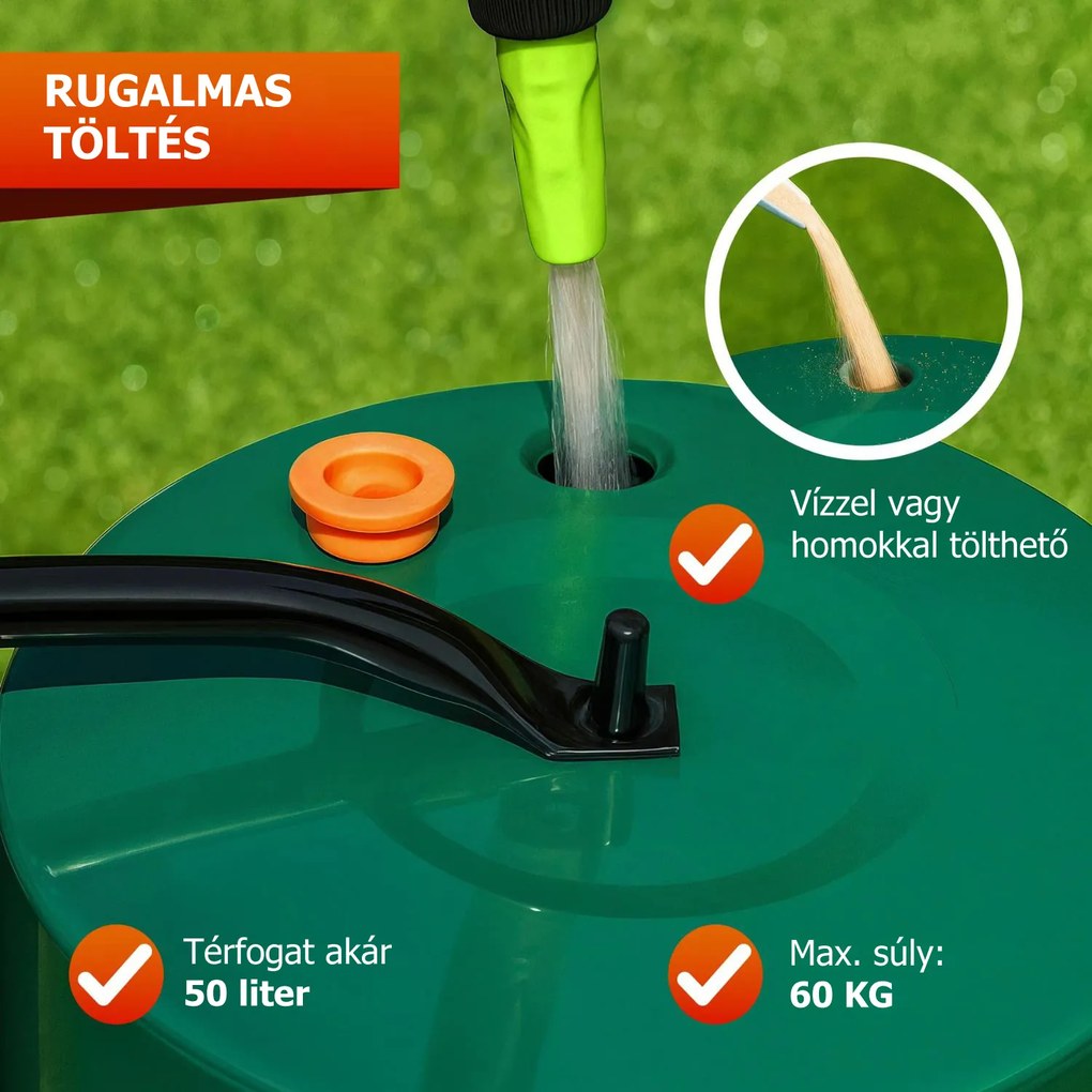 FARMER fűhengerező, 57cm, zöld Jurhan