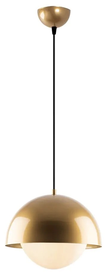Aranyszínű függőlámpa üveg búrával ø 20 cm Camgoz – Opviq lights