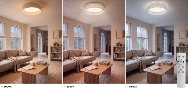 Brilagi-LED dimmelhető lámpa VELVET SM. VARI 24W/230V 3000-6500K átm. 45 cm krémszínű + távirányító