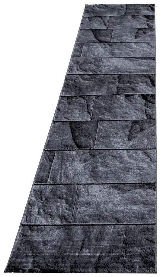 Sötétszürke futószőnyeg 80x300 cm Parma – Ayyildiz Carpets