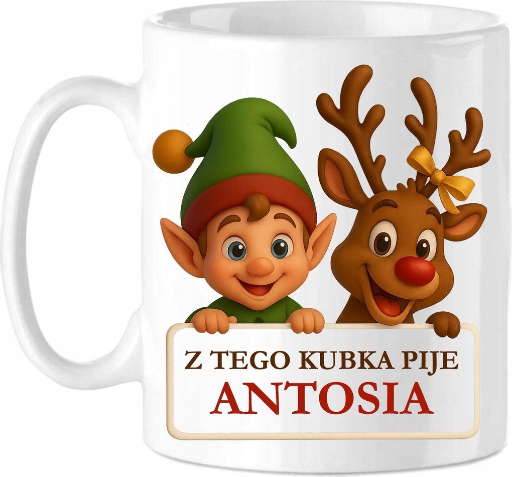 Bögre Személyre szabott Név Karácsonyra Mikulás csillag Ajándék