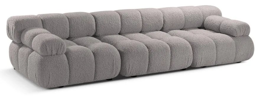 Világosszürke buklé moduláris kanapé 282 cm Bellis – Micadoni Home