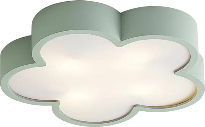 Gyerekszoba mennyezeti lámpa zöld-fehér - Lucille