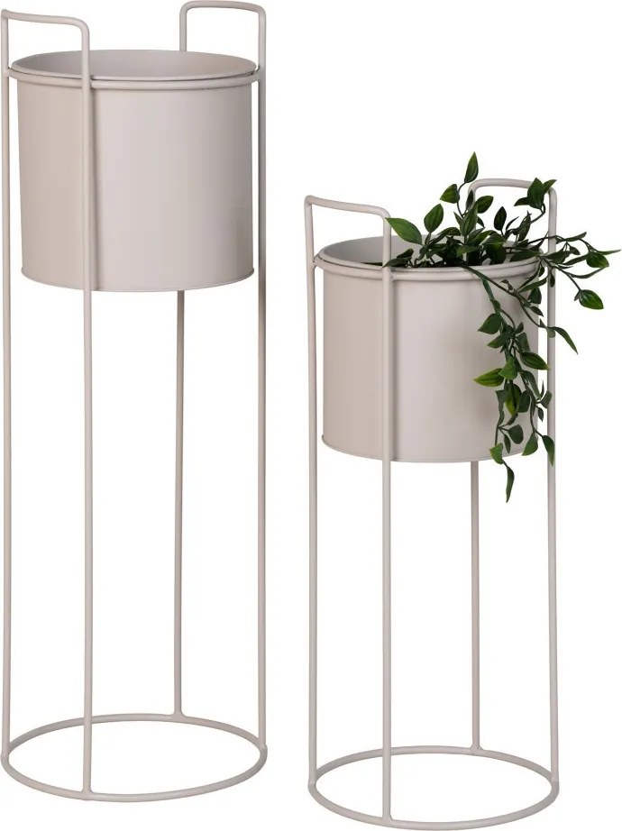 Rabo virágcserép, acél, homok, 2db