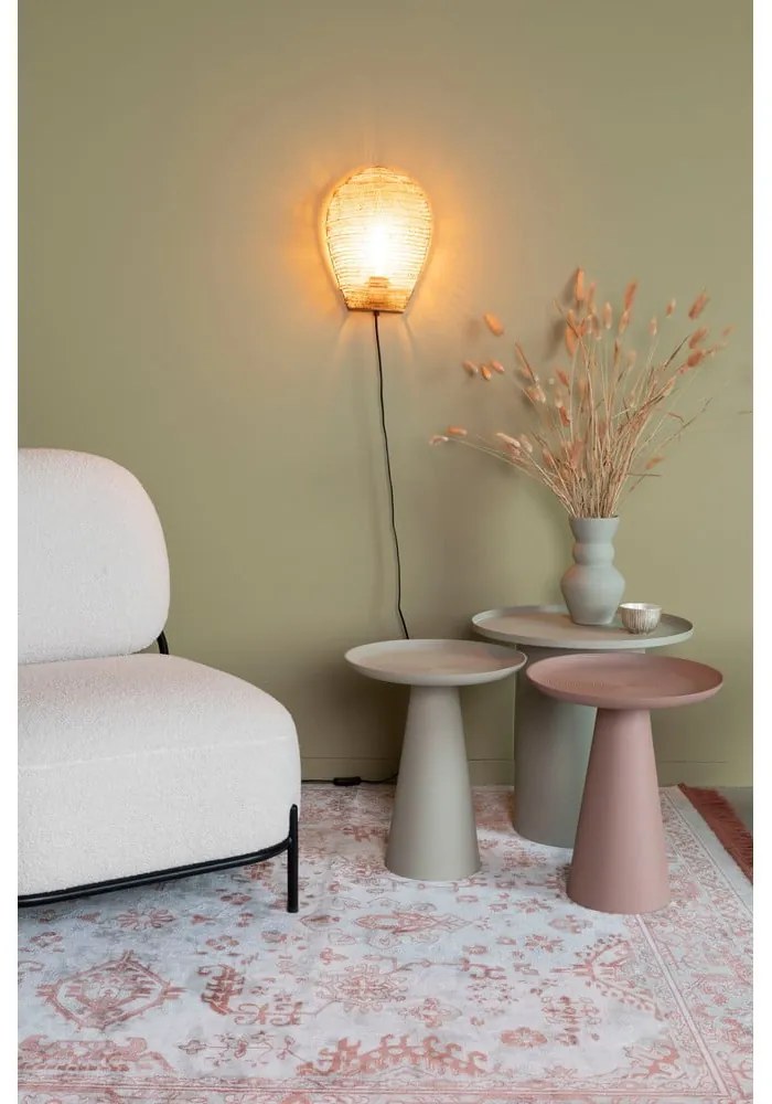 Fém kerek tárolóasztal ø 45,5 cm Sverre – White Label