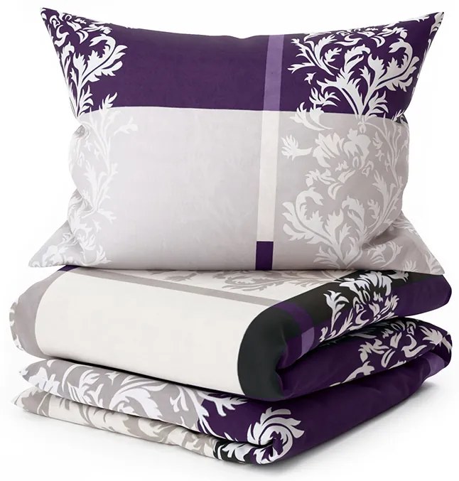 Deluxe pamut ágynemű lila Ágyneműhuzat mérete: 70 x 90 cm | 140 x 200 cm
