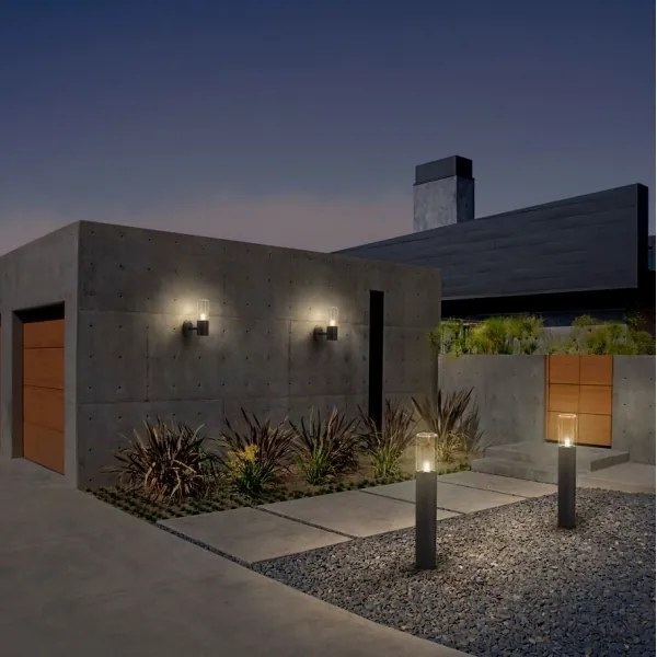 Ledvance FIGO CYLINDER kültéri fali lámpa szenzorral 1xE27/20W/230V