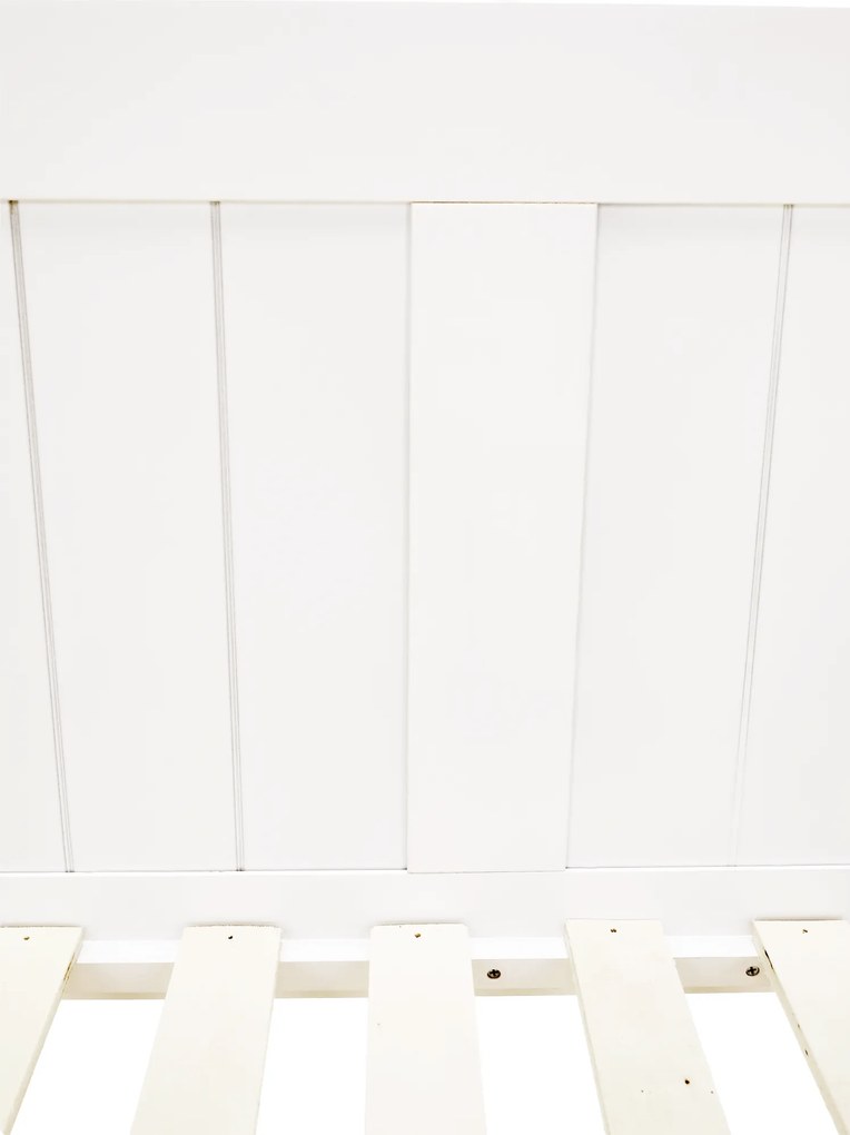 Ágy pótággyal, tűnyalábos fenyőfa, fehér, 90x200, GLAMIS