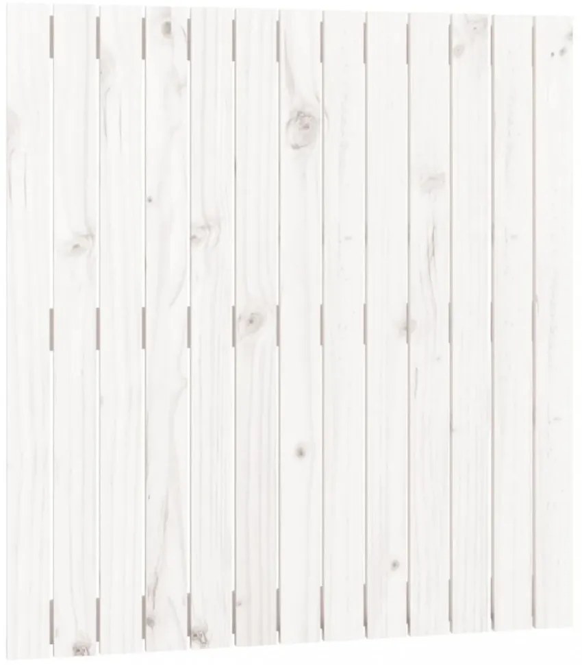 fehér tömör fenyőfa fali fejtámla 82,5x3x90 cm