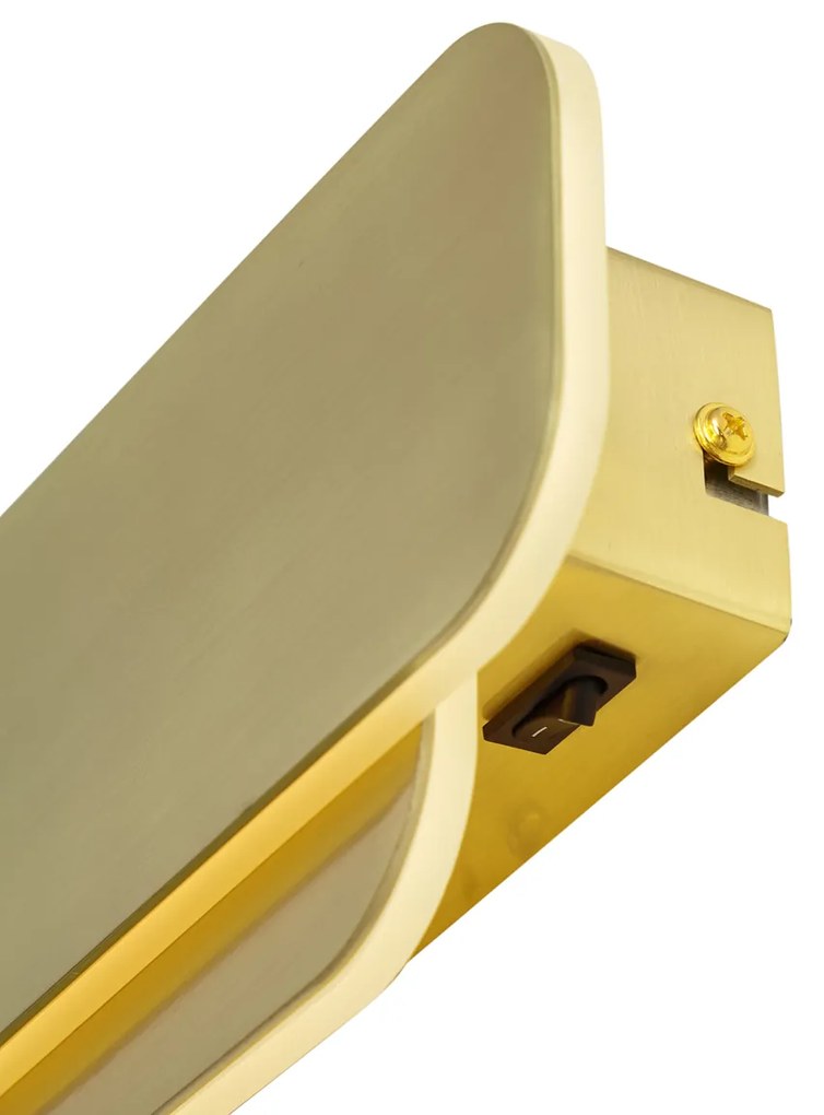 Modern fali lámpa sárgaréz LED-del, 3 fokozatban dimmelhető - Dias