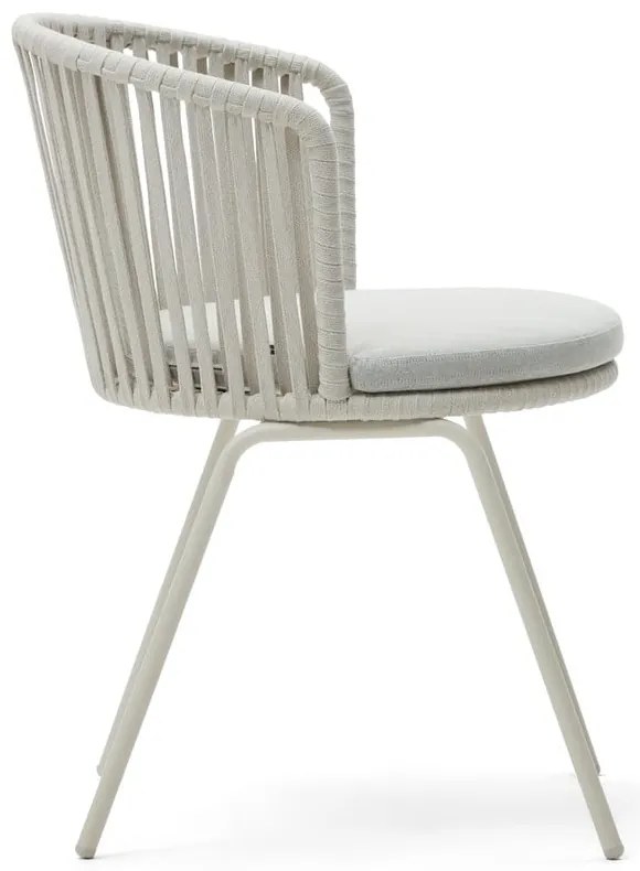 Fehér fém kerti szék Saconca – Kave Home