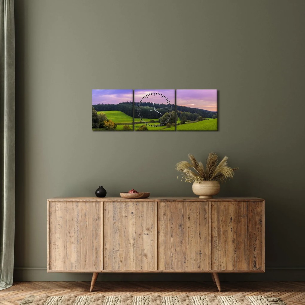Rét képe (órával) (90x30 cm)