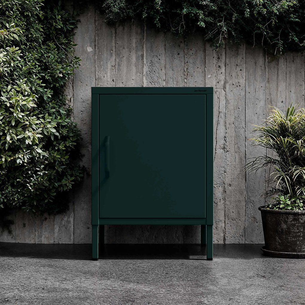 Éjjeliszekrény MIA, 424 x 595 x 400 mm, Modern: palack zöld szín