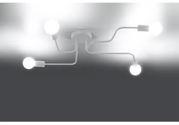 Sollux SL.1442 - Felületre szerelhető csillár VECTOR 4xE27/15W/230V fehér