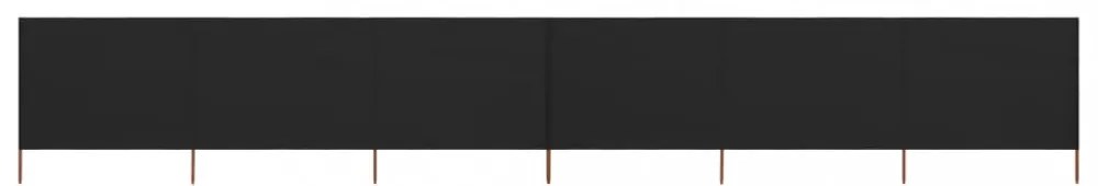 tópszínű 6-paneles szövet szélfogó 800 x 80 cm