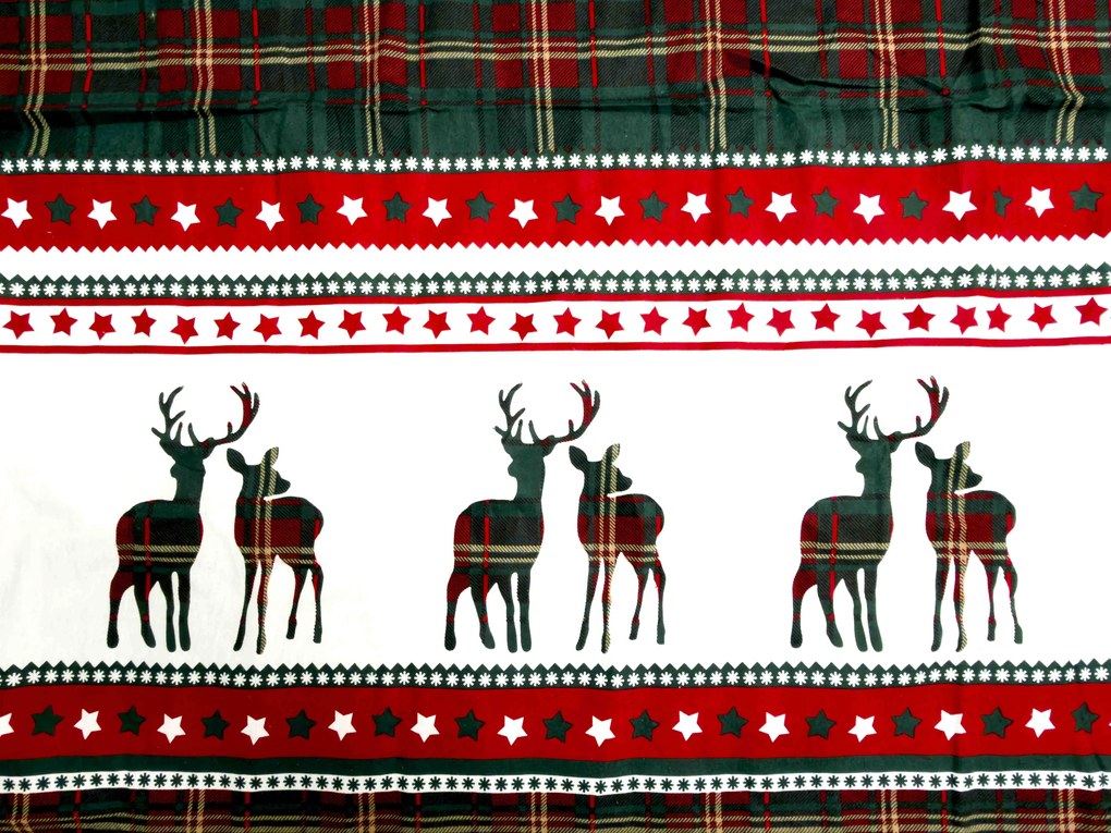 Flanel ágynemű FJORDEN zöld Ágyneműhuzat mérete: 70 x 90 cm | 140 x 200 cm