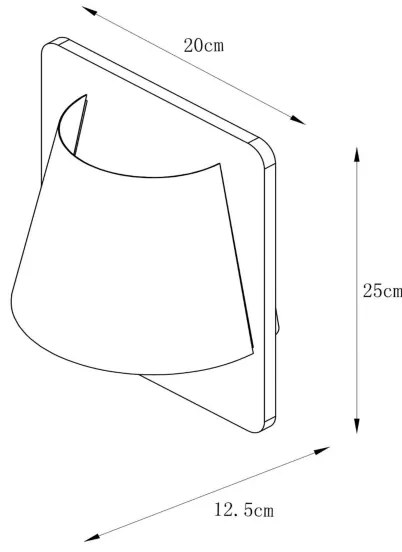 Lucide 77281/01/70 - Fali lámpa IDAHO 1xE14/15W/230V barna