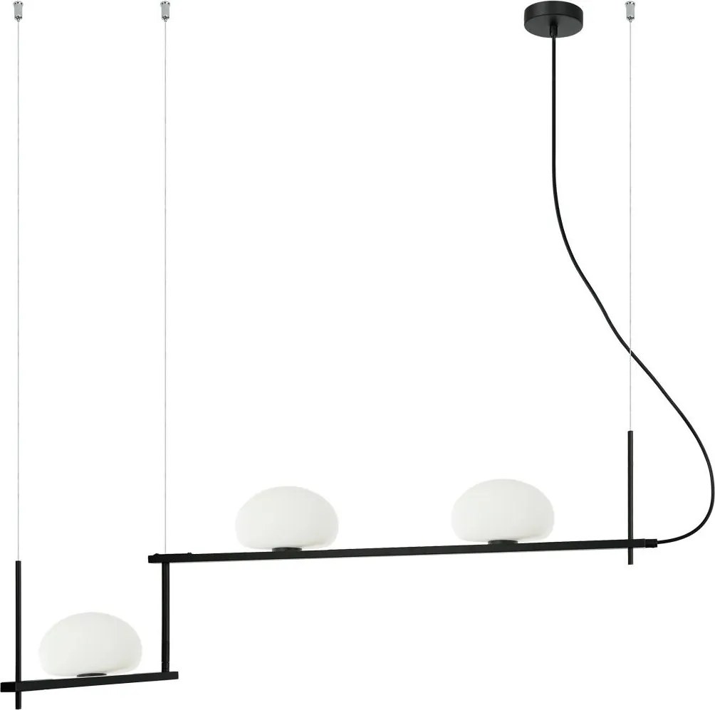 Italux modern függeszték kernio fekete opál itxpnd-357783-bk+w