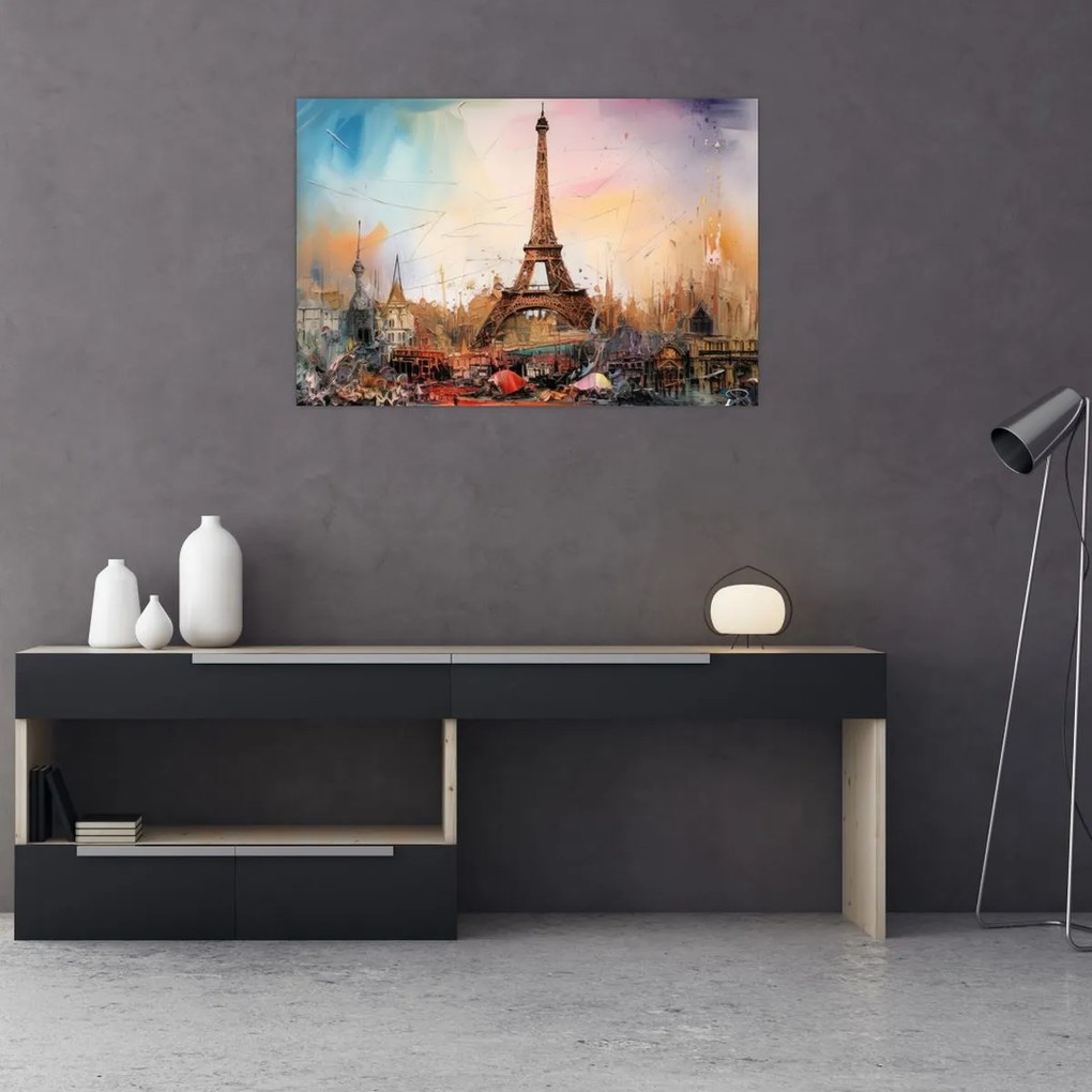 Kép - Az Eiffel-torony festménye (90x60 cm)