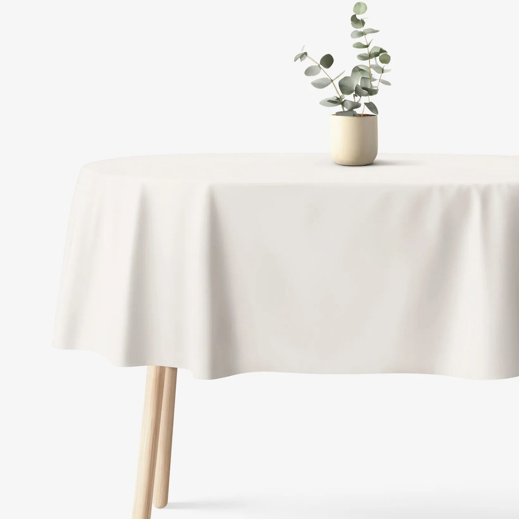 Goldea ovális pamut terítő - elefántcsont 140 x 200 cm
