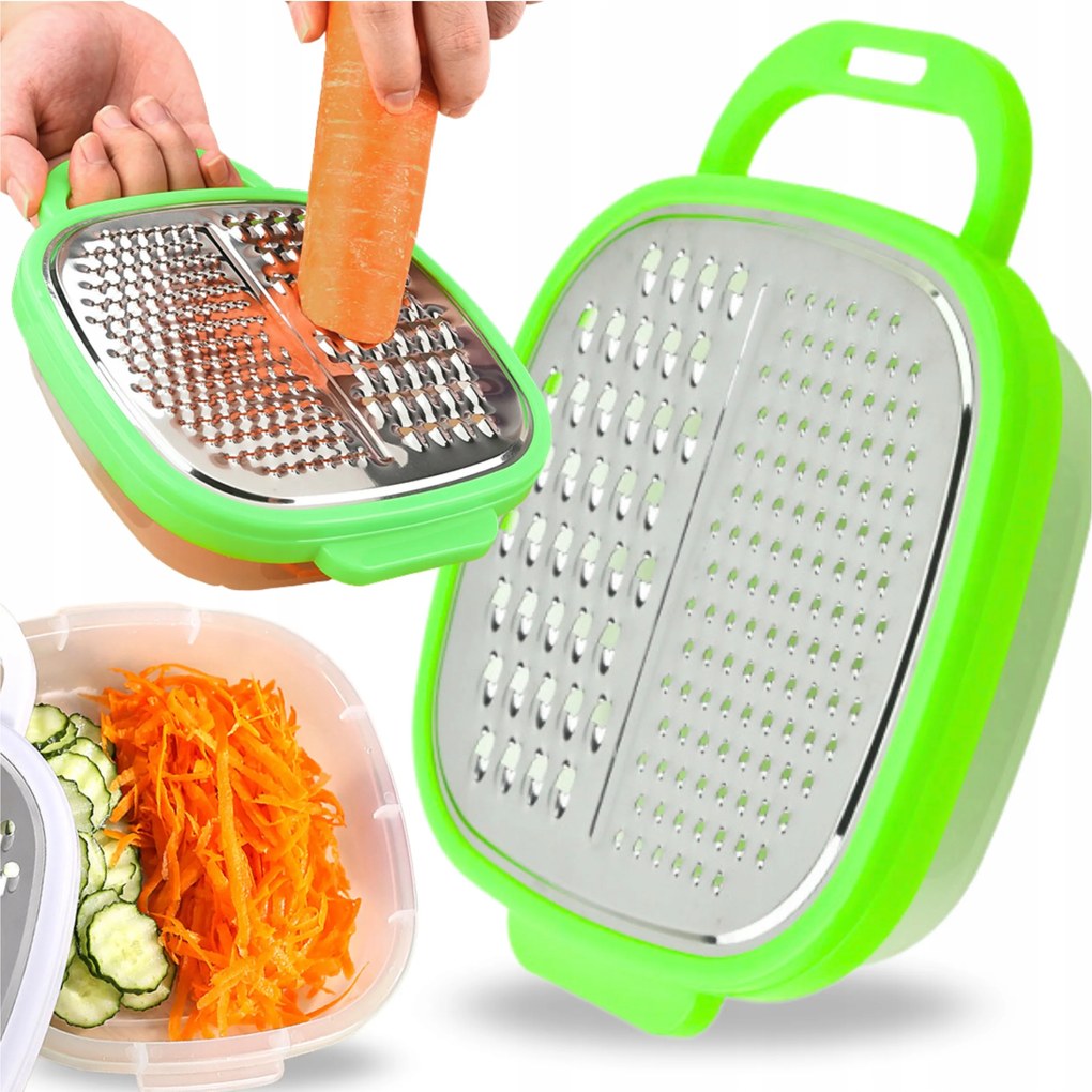 Konyhai Reszelő Tárolóval Zöldség-gyümölcs Szeletelő